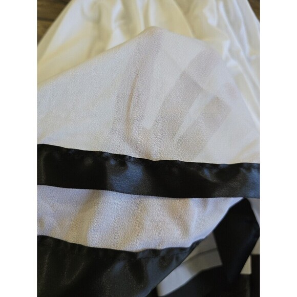 Curtain Call Dance Costume Dress Womens Size ASM Small Black Velvet With White - Picture 10 of 11